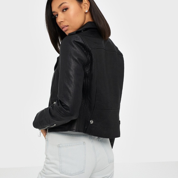 Noisy May Nmnora L/S Faux Leather Jacket - Picture 7 of 9